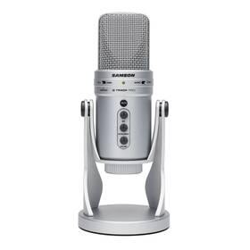 Sagm1upros Samson Open Box G-track Usb Condenser Mic With Audio Interface Silver Finish
