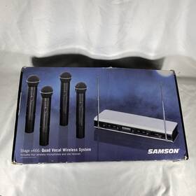 Sw466sht6a Samson Sw466sht6b Stage V466 Quad Vocal Wireless System - 4 Microphone Set