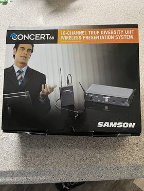 Swc88blm5-c Samson Concert 88 Headset 16-channel True Diversity Uhf Wireless System Channel