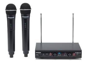 Sws212hh-e Samson Stage 212 Dual Vhf Handheld Wireless Microphone Mic System W 2 Q6 Mics