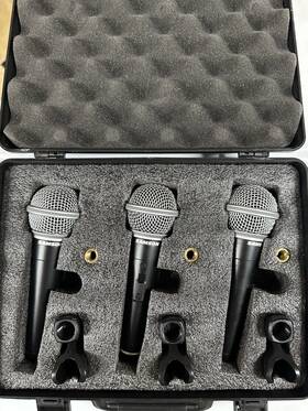 Samson Technologies 613816454549 R21 Cardioid Dynamic Vocal Microphone 3-pack Used Working Good Condition