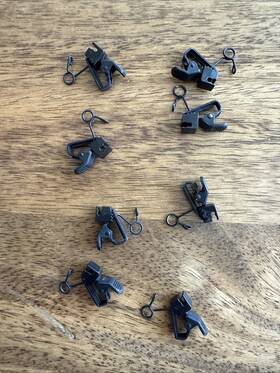 Hc-11-bk Sanken Horizontal Microphone Clip Black 8 Pack