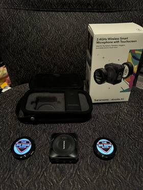 Saramonic 974700659261 Blinkme B2 Dual Wireless Lapel Mic Touchscreen Universal Compatibility
