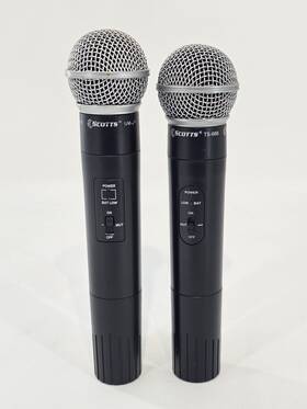 Ts-688 Scotts Lot Of 2 Professional Performance Wireless Microphone Only Mic