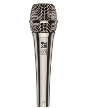 Ni-25ae Se Electronics V7 25th Anniversary Brushed Nickel Handheld Microphone