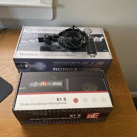 X1-s-u Se Electronics X1 S Large-diaphragm Condenser Microphone And Rockville Rcm03 Mic