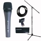 See835-k1 Sennheiser Dynamic Vocal Microphone Stand Cable Pouch Bundle 798304230772