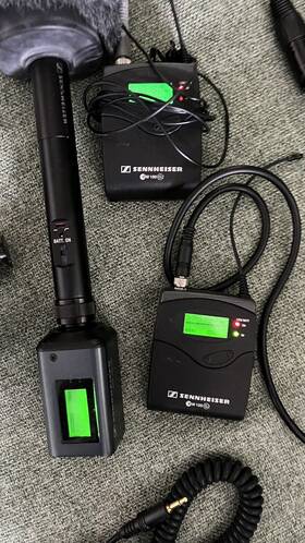 109024 Sennheiser Ew 100p G2 A Wireless Lavalier Microphone System Receiver Shotgun