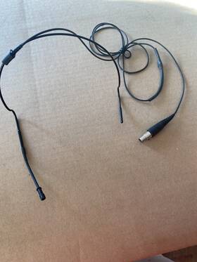 508885 Sennheiser Hs 2 Bk 3-pin Lemo Neckband Microphone For Bodypack Transmitter R2