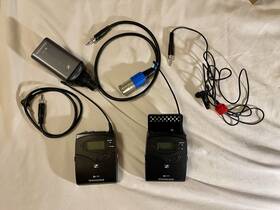 576481 Sennheiser Ew Sk100 G4 And Ek100 Tx/rx W Omni Lavalier Microphone A 516-558mhz