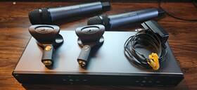 508277 Sennheiser 615104315617 Em-xsw 1 Dual-a Wireless Combo Microphone System Kit. Great Condition