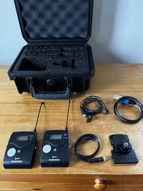 Ewg4 Sennheiser Lavalier Mic System. Sk 100 And Ek G4 Transmitter Receiver