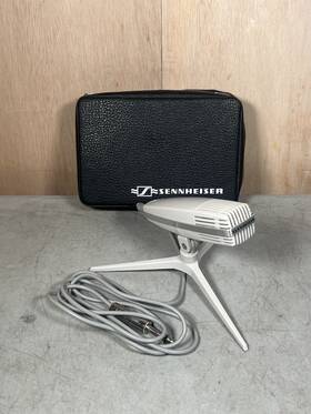Md402-u Sennheiser Vintage Md411 Microphone With Case And Stand Rare Excellent Working