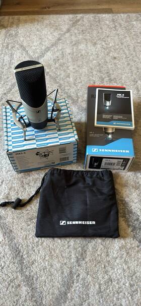 Mk4senn Sennheiser Mk4 Large Diaphragm Condenser Microphone With Shock Mount