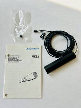 Mke-60-c Sennheiser Mke 2-60 -c Clip-on Lavalier Microphone With K6 Collar -k6 Not Included