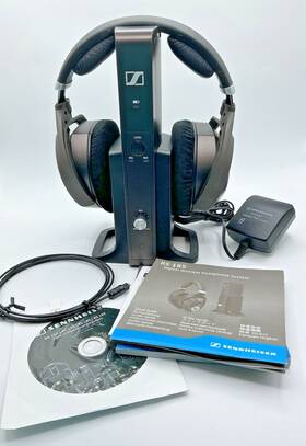 Rs-185 Sennheiser Rs 185 Wireless Transmitter Stand/charger Headphones Works Great