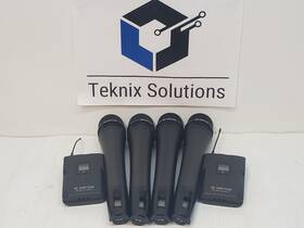 D-50w Sense Lot Of 6 Microphones 4 Handhelds 2 Bodypacks A638 674mhz Only