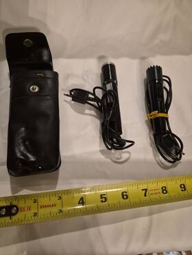Mdl-125 Sharp Vintage Microphone And Unbranded - Made In Japan With Case