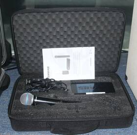 Shure 042406470728 Blx4 H9 Receiver With Blx2 Handheld Transmitter Microphone W-case