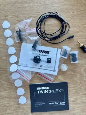 Tl48b Shure 042406516914 Twinplex Tl48 Omnidirectional Lavalier Mic Microdot Black With Accessories