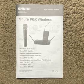 27a1911 Shure Pgx Wireless Handheld Microphone System Receiver Case Black