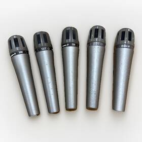515sd Shure Lot Of 5 Unidyne B Cardioid Dynamic Dual Z Microphone With Xlr Conne