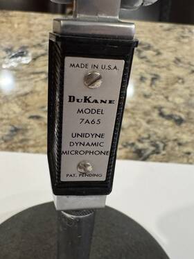 7a65 Shure Shure/dukane Unidyne Model Dynamic Vocal Microphone