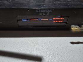 Beta-89 Shure Vintage Wireless Microphone Uhf Dual Channel Rechargeable Receiver