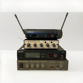At-mx341a Shure Fmr Audio Audio-technica Rnc1773 Slx4 H5 / Pgx4 H6 Wireless Bundle Mixer