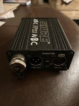 Fp23 Shure Vtg Battery-powered Microphone Mixer- Preamp Film/field Recording Nbc