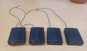 Lx1-ad Shure Lx1-aa Lot Of 4 Wireless Bodypack Transmitter Lx1-ab Lx1-ac