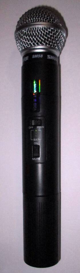 180.400 Shure Lx2-cd Mhz Sm58 Wireless Handheld Microphone For L4 Lx4 Cd Band