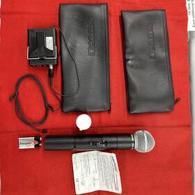 Lxl2-cc Shure Sm58 Wireless Microphone And Transmitter Lx1-cq Two Bags