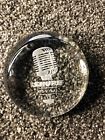 Shure Microphone Year Anniversary Commemorative Glass Paperweight