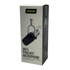 Shure Mv7 -w Hybrid Usb-c And Xlr Dynamic Podcast Microphone White Works Fine