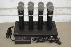 Mxw2-z10 Shure Lot 8x Mxw2 Z10 Sm58 Wireless Microphone 1920-1930mhz With Base #x3301