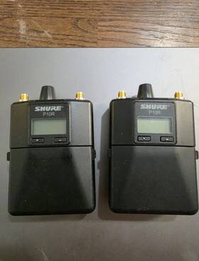 P1or Shure L9e Wireless In-ear Monitor Receivers - Pair Fully Working