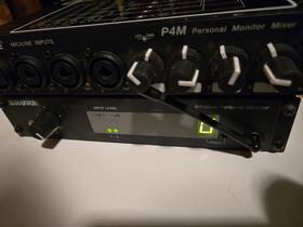 P4t-1 Shure P4t Wireless In-ear Monitor And P4m 4 Channel Mixer System With Power