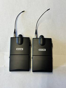 P7r-hf Shure Lot Of 2 Iem Wireless Beltpack Receiver Monitors