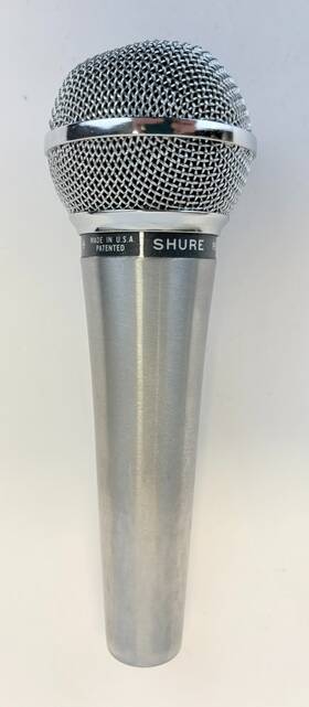 Pe588b-cn Shure Unisphere B Dynamic Mic Microphone Silver Vintage