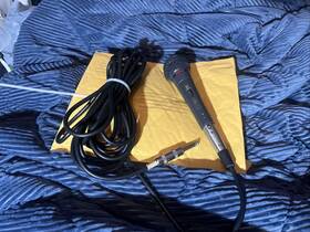 Pe865l Shure Vintage 1980s Pe85l Dynamic Microphone Used Untested With Cord As Is