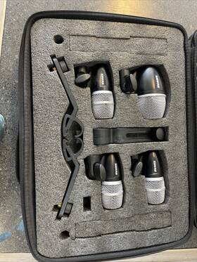 Pgdmk4-xlr Shure Drum Microphone Kit 4-piece Set For Kick 1 Snare Tom 3