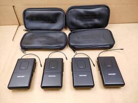 572-590 Shure Pgx1-j6 Lot Of 4 Pgx1 Wireless Bodypack Transmitter J6 Mhz With Cases