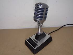 S40a Shure 55s With Rare Ptt Desk Stand Wired For Collins Heathkit Browning