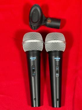 Shure-rs25 Shure Rs25 2 Microphones Plus Mic Holder