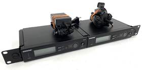 Slx4l-j3 Shure Lot Of 2 Slx4l J3 572-596 Mhz Wireless Receivers - Coupled And Rackmount
