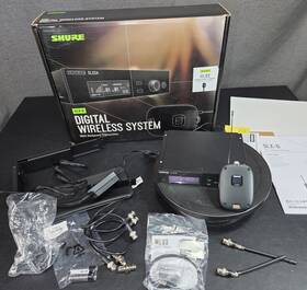 558-616 Shure Slxd14/93 Slx-d Wireless System With Wl93 Lav Mic And Sxld4 Slxd1 Mhz