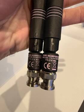 Ua8-174-216 Shure 1/4 Wave Vhf Microphone Receiver Antenna Pair