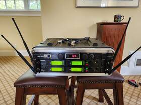 638-698 Shure Urd4 Ur4d H4&l3 Dual Wireless Receiver H4 518-578 Mhz And L3