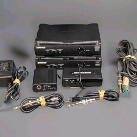 Ut4-te Shure Wireless Setup - Two Receivers And Transmitters Cables One Psu